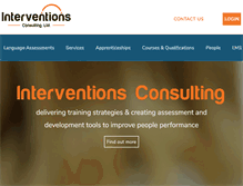 Tablet Screenshot of interventionsconsulting.com